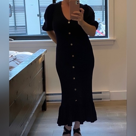 Gorgeous ribbed knit dress from ZARA sz M new with tags 💗 - Picture 6 of 7